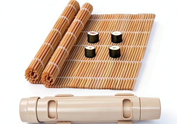 Sushi Bazooka Wtpncil Bamboo Rolling Mat Kit 3 Piece DIY Kimbap-0