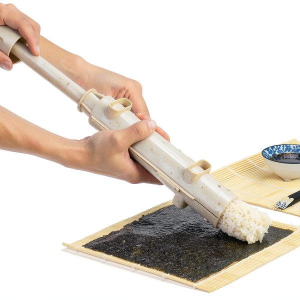 Sushi Bazooka Wtpncil Bamboo Rolling Mat Kit 3 Piece DIY Kimbap-3