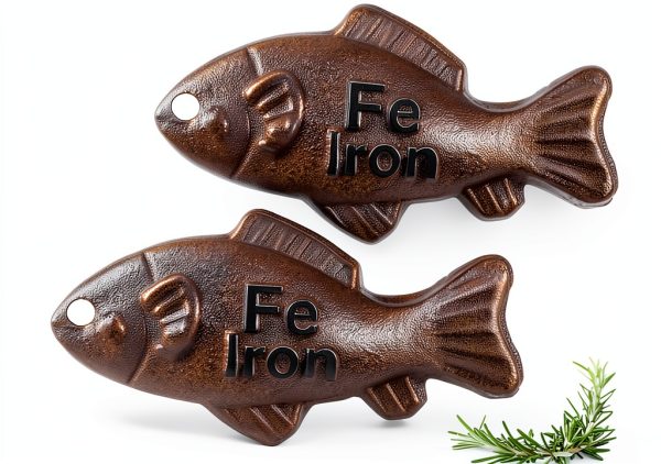 Iron Fish by GUCHO Natural Iron Cooking Tool – 2 Pack Snapper Design-0