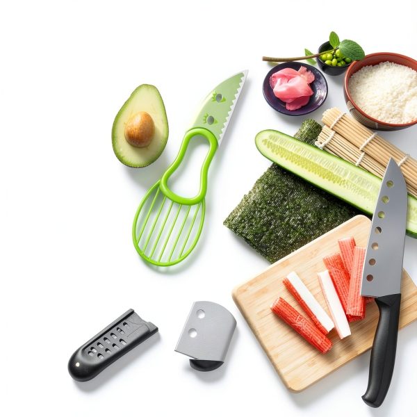DIY Sushi Making Kit Takedento 23‑Piece Bamboo Set with Bazooka-4