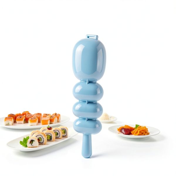 Blue Rice Ball Maker Junfamilee Shake Mold Sushi Compact DIY Kit-4