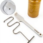 Natural Peatnut Butter Stirrer Kit ActSimpl Steel Handle & Scraper-0