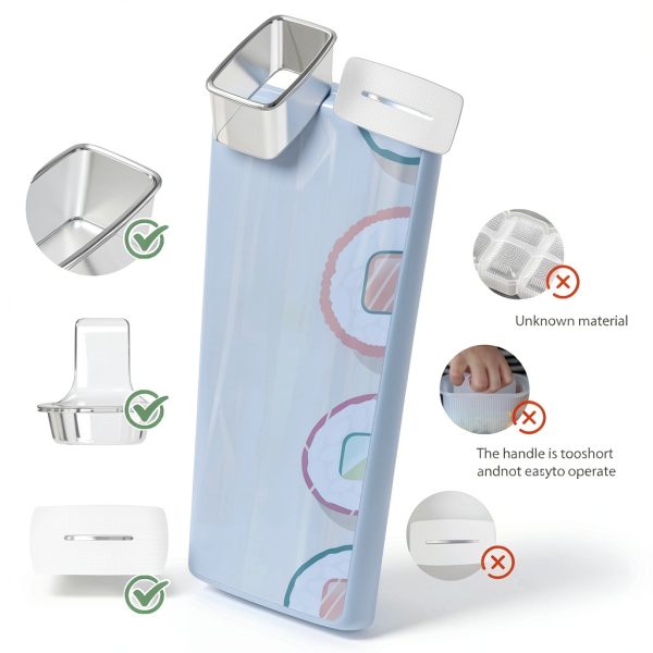 Musubi Press Mold Kit DIMVKA 2 Pack Rice Press with SPAM Slicer-1