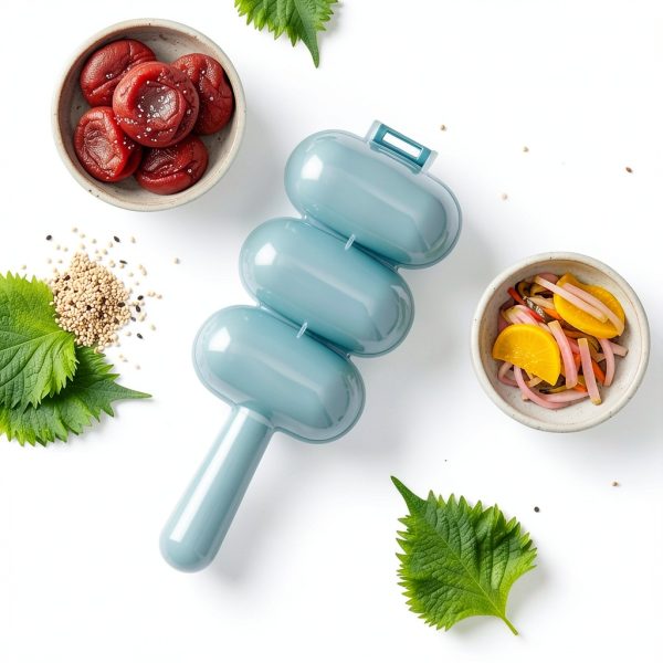 Blue Rice Ball Maker Junfamilee Shake Mold Sushi Compact DIY Kit-6
