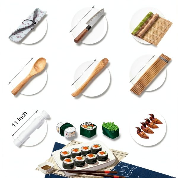 Sushi Making Kit TIMDAM All in One Sushi Maker Set with Bamboo Mats-2