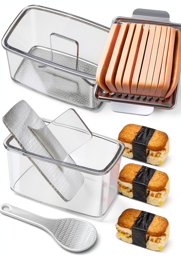 Musubi Press Mold Kit DIMVKA 2 Pack Rice Press with SPAM Slicer-0