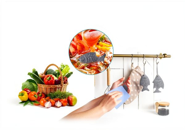 Iron Fish Awaiymi Kitchen Set - Hooks & Dry Cloth Iron-3