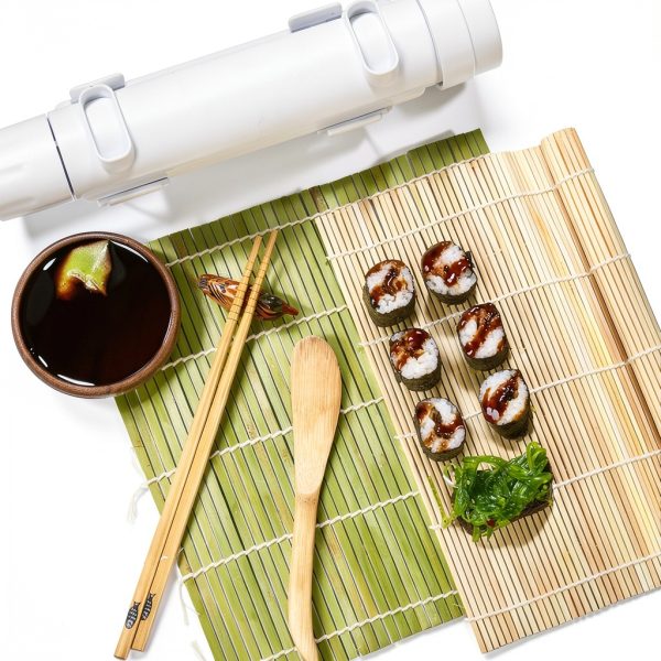 ISSEVE Sushi Bazooka Maker with Bamboo Mats and Chopsticks, DIY Sushi-8