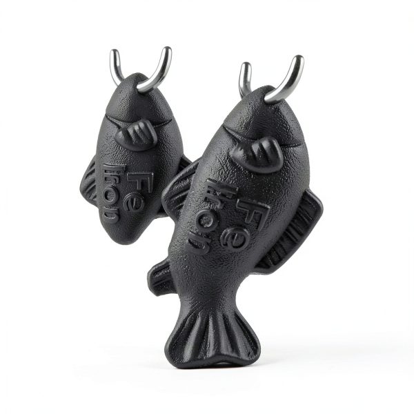 Iron Fish by GUCHO Natural Iron Cooking Tool – 2 Pack Snapper Design-5