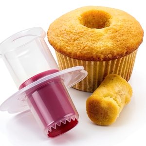 2pcs Cupcake Tools Muffin Cake Pastry Model Plunger Cutter Decorating Plastic Cake Digging Holes Device Filling - Cupcake Hole Punch-0