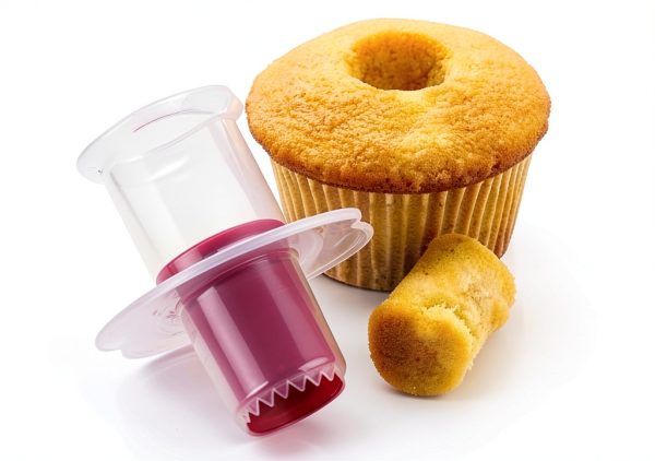 2pcs Cupcake Tools Muffin Cake Pastry Model Plunger Cutter Decorating Plastic Cake Digging Holes Device Filling - Cupcake Hole Punch-0