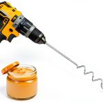 Peanut Butter Stirrer 11.8" Stainless Steel Nut Butter Mixer for Drill-0