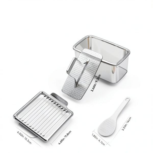 Musubi Press Mold Kit DIMVKA 2 Pack Rice Press with SPAM Slicer-4
