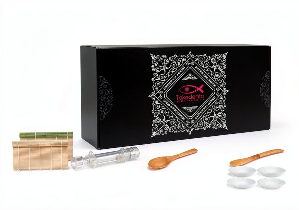 DIY Sushi Making Kit Takedento 23‑Piece Bamboo Set with Bazooka-1