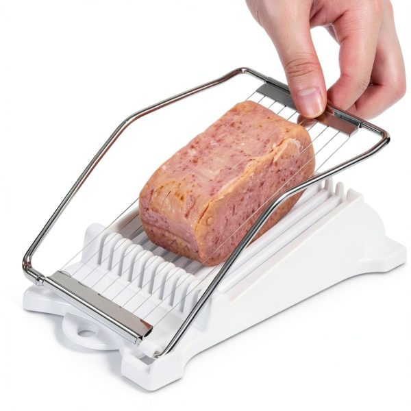 3-Piece Clear Musubi Maker Kit with Luncheon Meat Slicer - Non-Stick Onigiri Press Mold, BPA-Free Sushi Mold for Hawaiian Musubi-2